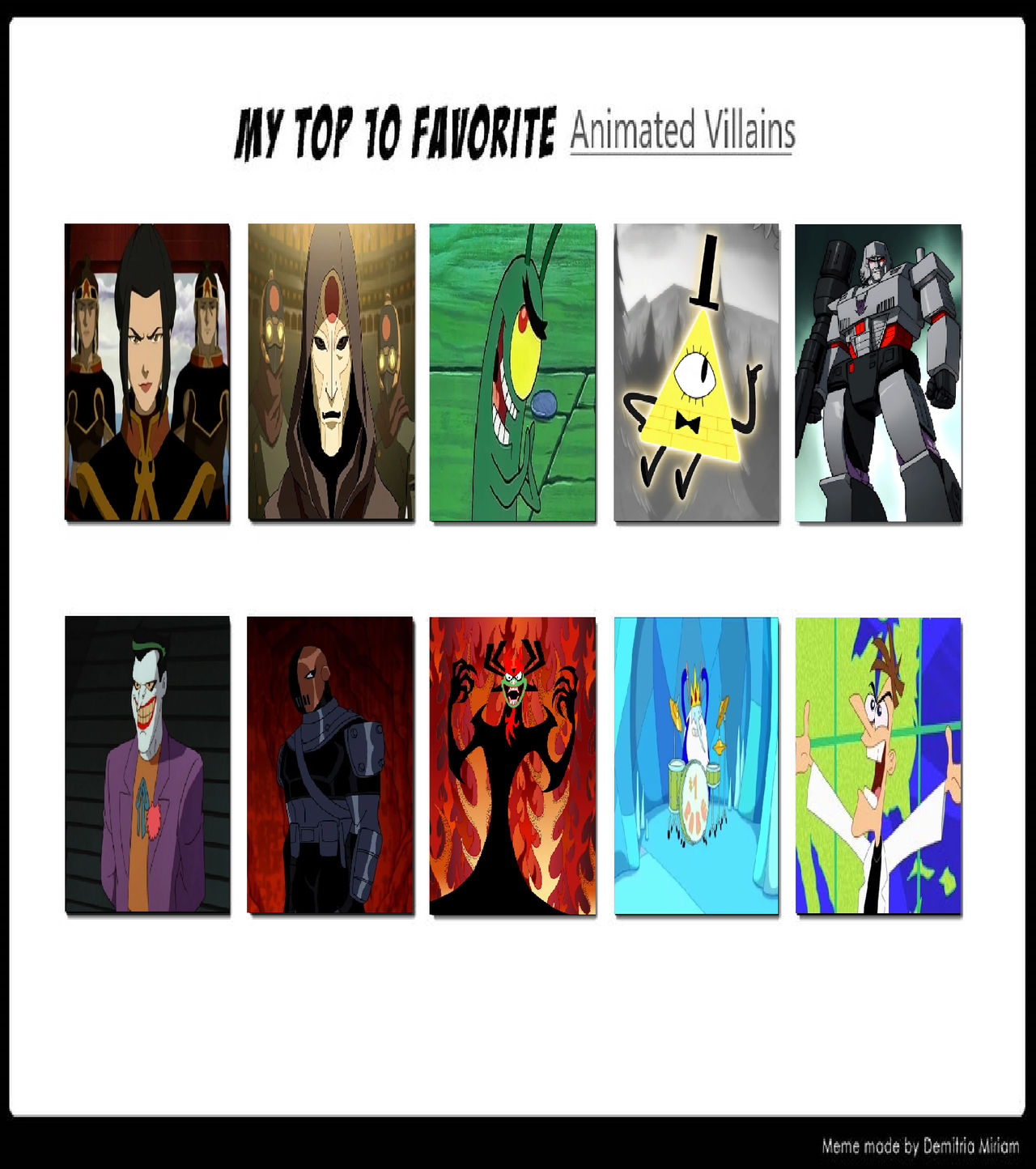 My Top 10 Favorite Animated Villains By Perro2017 On Deviantart My Top 10 Favorite Animated Villains By Perro2017 On Deviantart