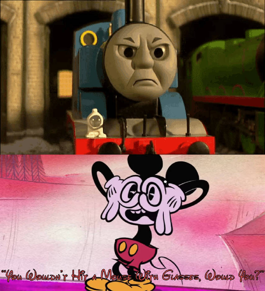 Thomas Mouse Thomas wants to Hit Mickey Mouse by Perro2017 on DeviantArt