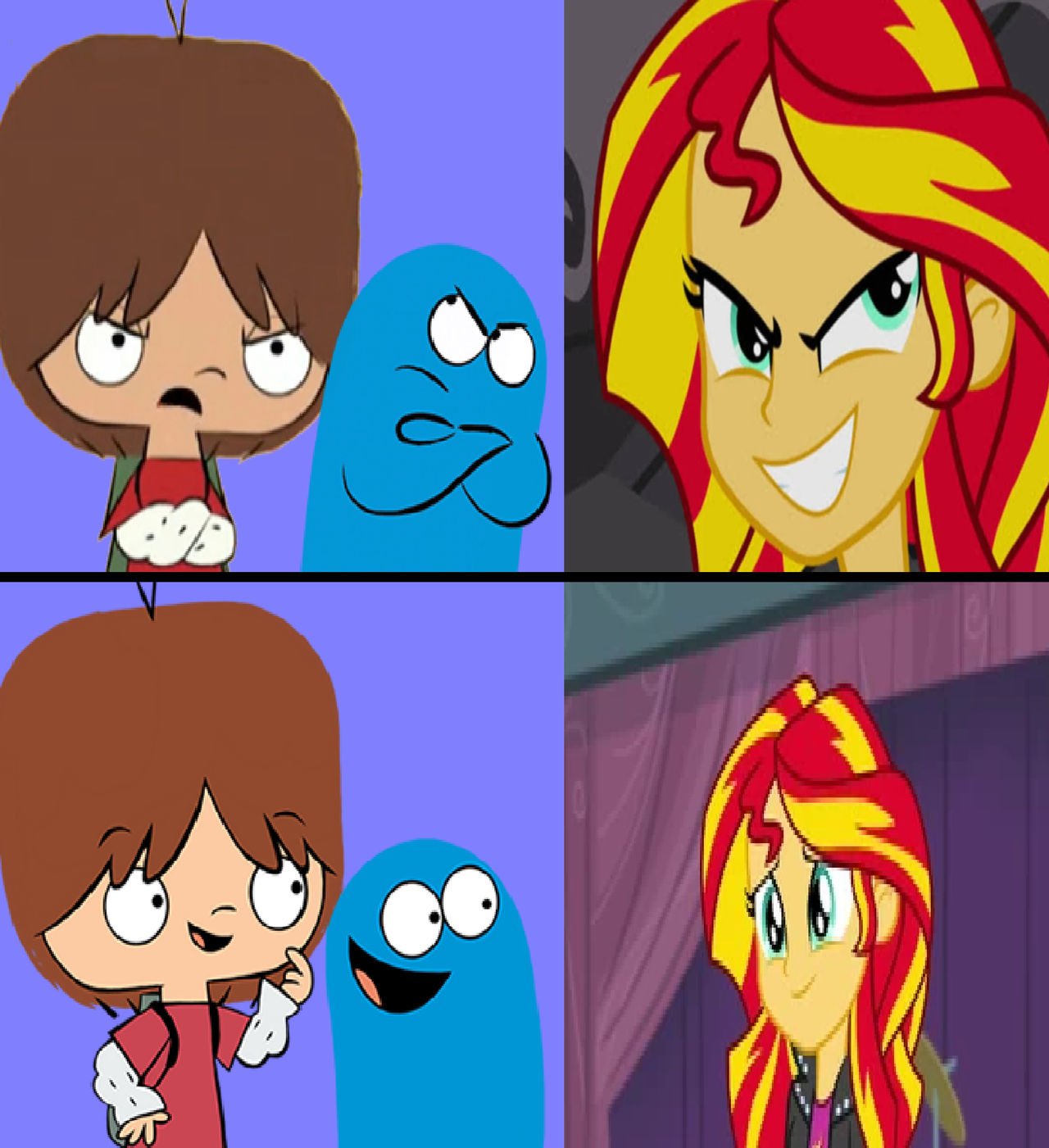 Mac and Bloo Hates Evil Sunset Likes Good Sunset by Perro2017 on DeviantArt