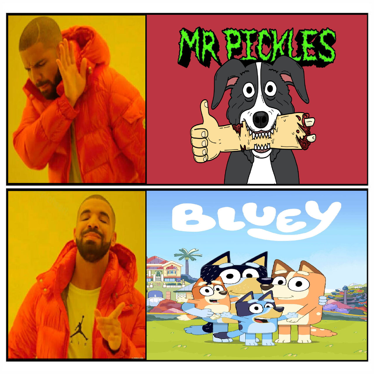 Drake Pickle Drake Hates Mr Pickles and Love Bluey by Perro2017 on DeviantArt