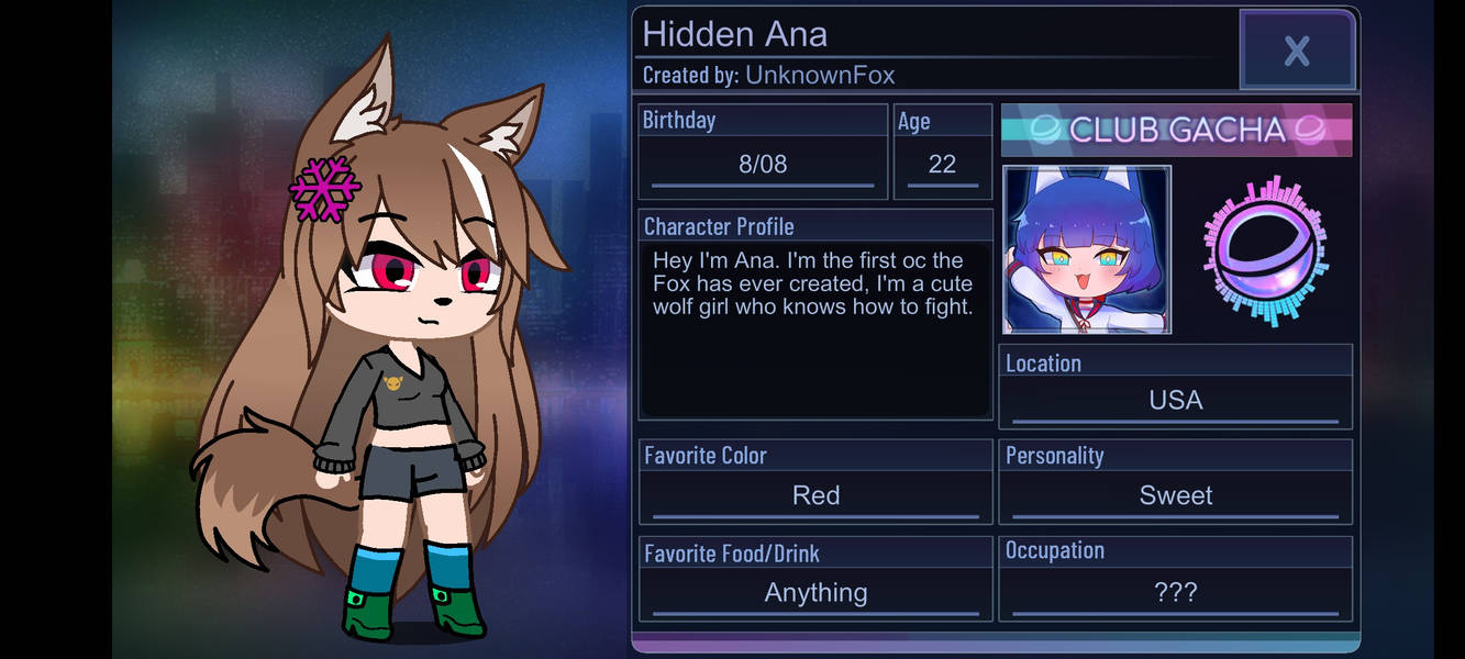 Hidden Ana's Bio by TheUnknownFox95 on DeviantArt