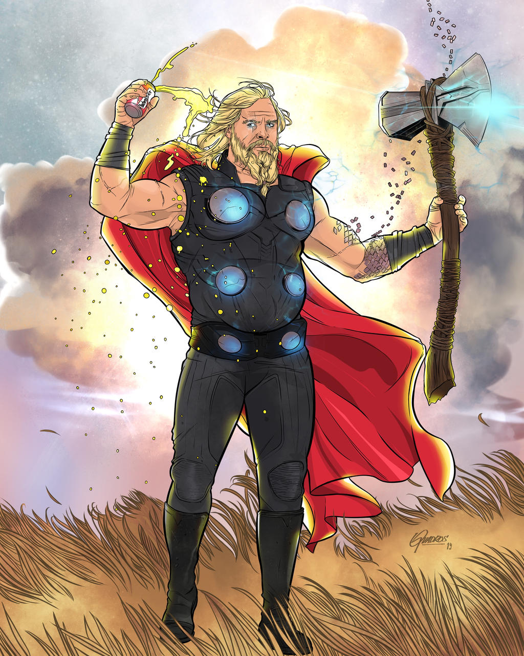 Fat Thor Avengers Endgame Color By Georgequadros On DeviantArt fat-thor-avengers-endgame-color-by-georgequadros-on-deviantart