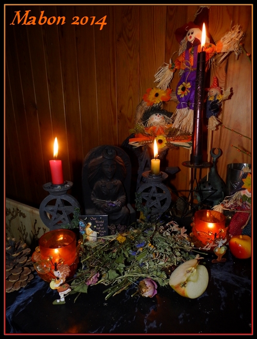 Mabon Altar 2014 - Goddess