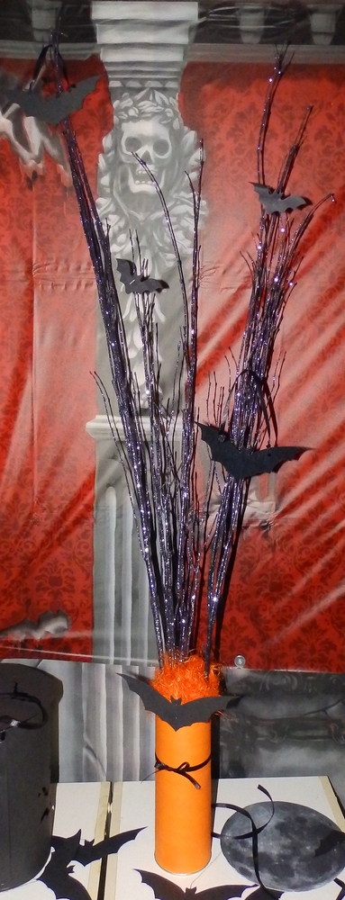 Halloween Decor - Branches With Bats