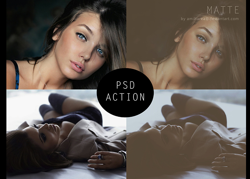 Matte Action PSD