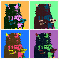 Daleks in Warhol style