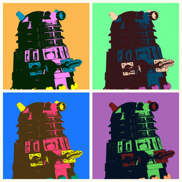 Daleks in Warhol style