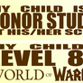 WOW bumper sticker