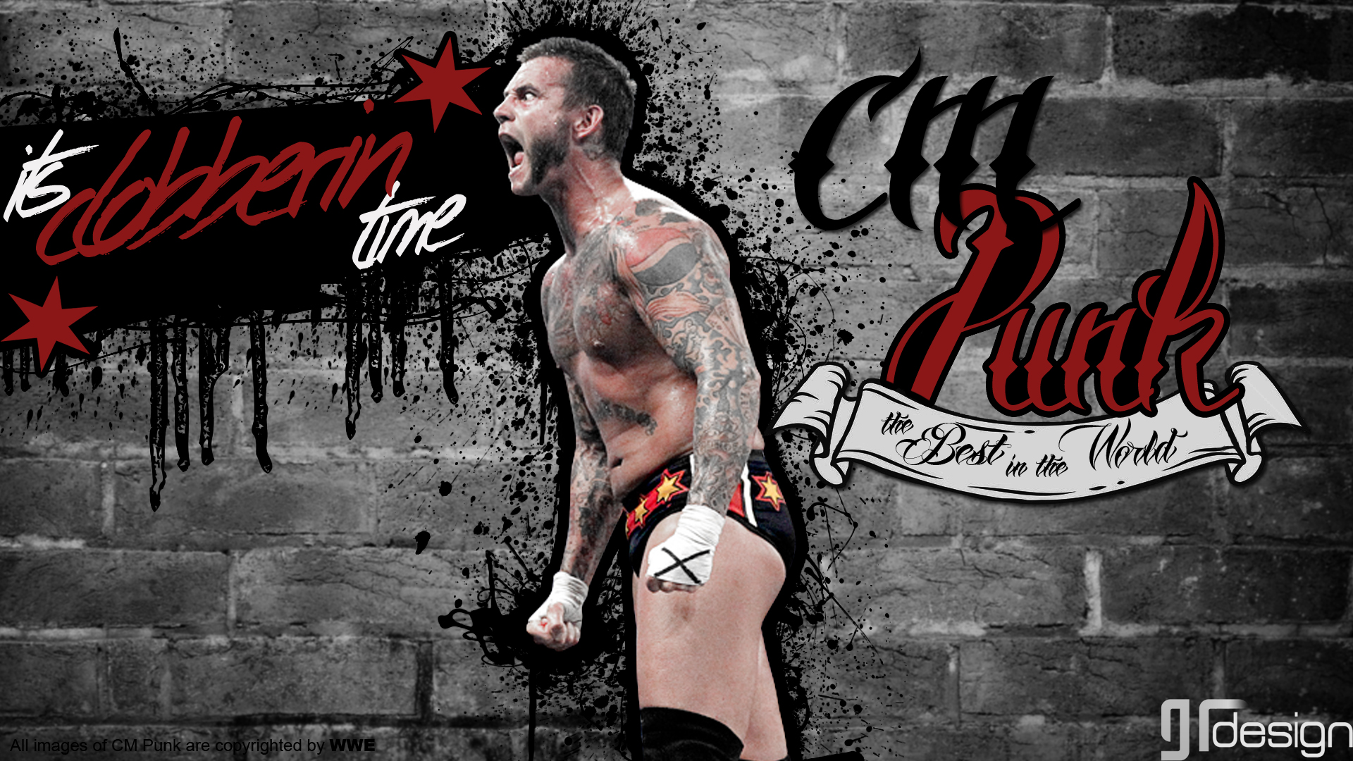 CM Punk Wallpaper Clobberin Time SrGambit