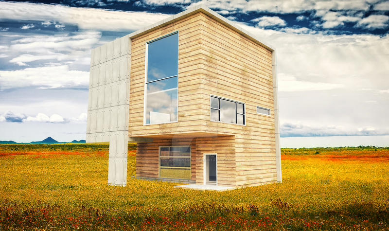 Modern Cube House by prodesignsgfx on DeviantArt