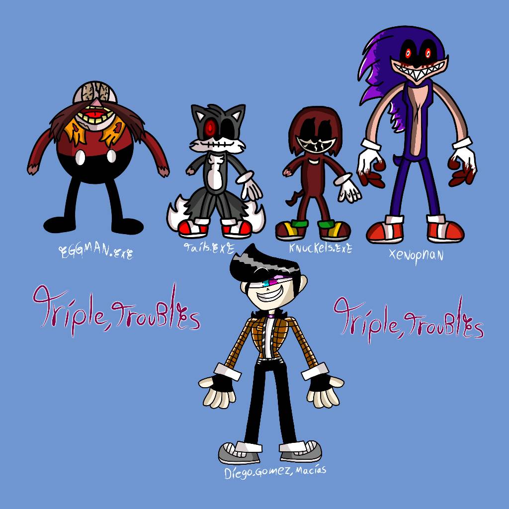 Triple trouble version cuphead by Diegogomezmacias on DeviantArt