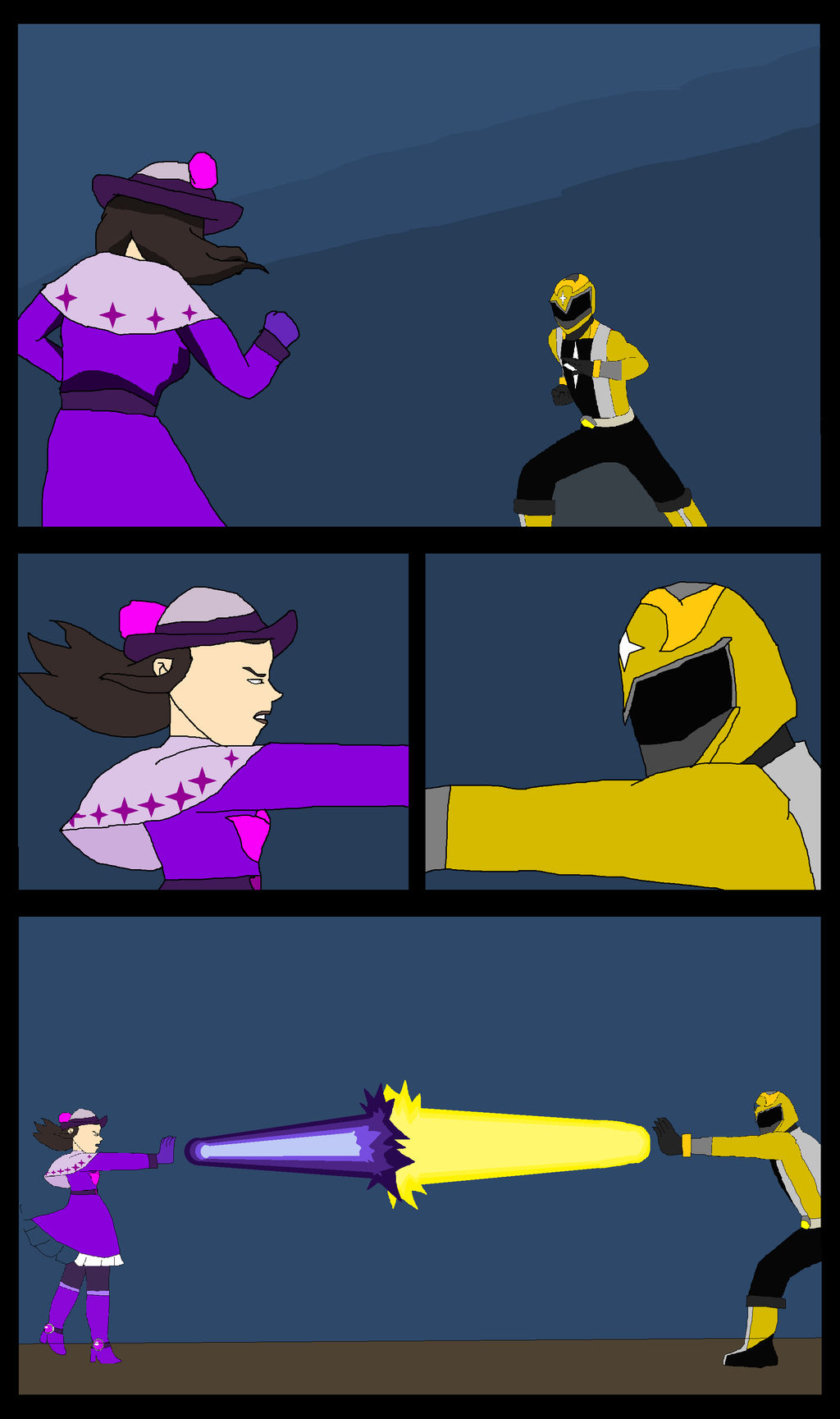 Magical Girl vs Sentai Ranger 1 by DandinFreeLands on DeviantArt