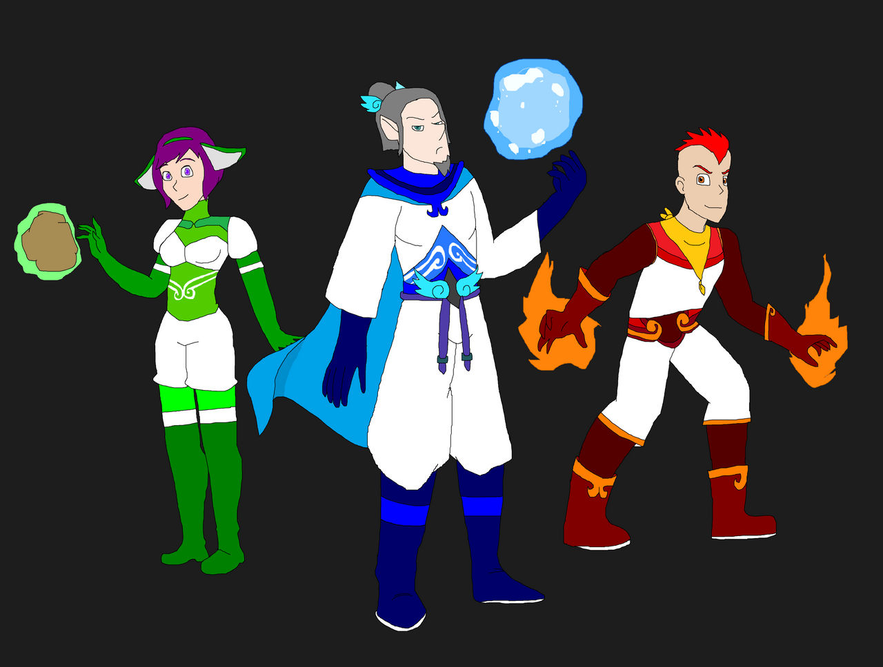 Wakfu Huppermage Trio by DandinFreeLands on DeviantArt
