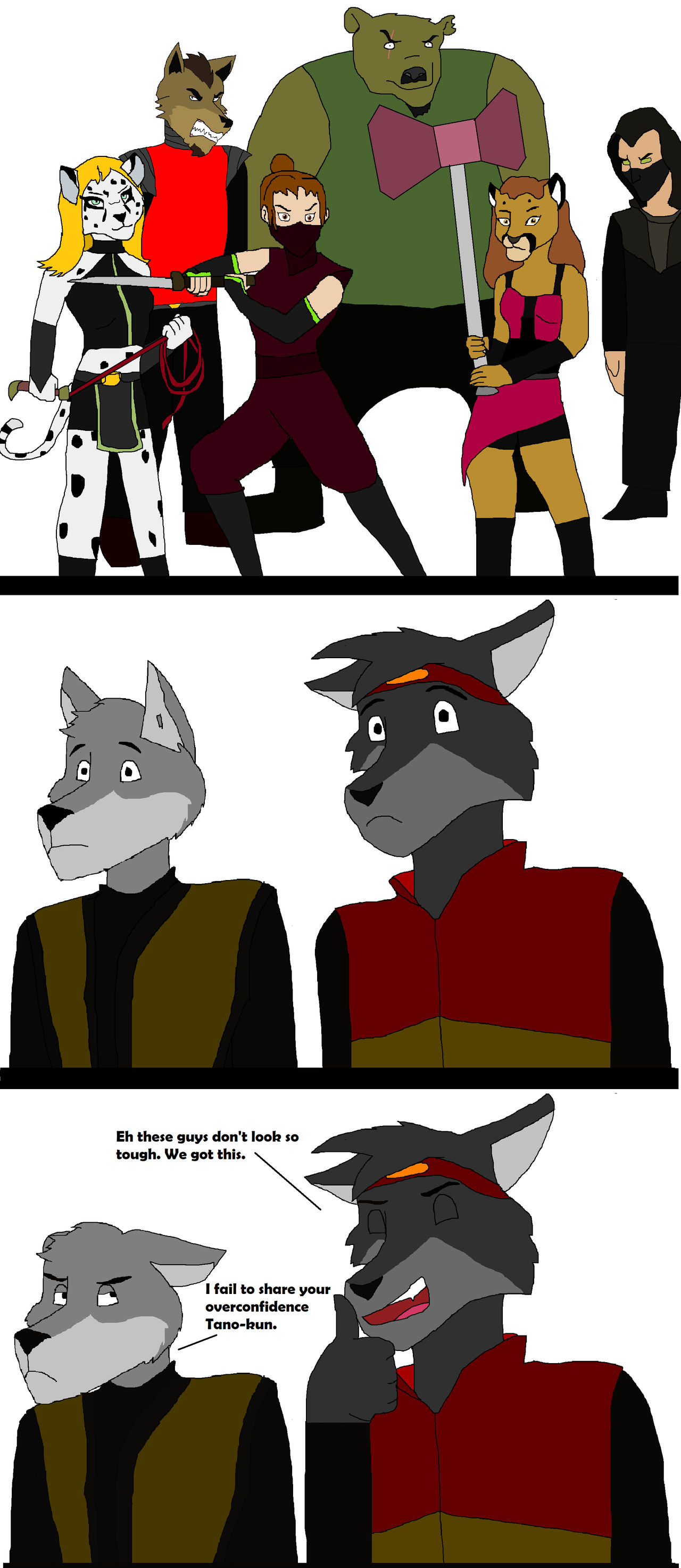 Hotaru and Tano vs Elite Henchmen by DandinFreeLands on DeviantArt