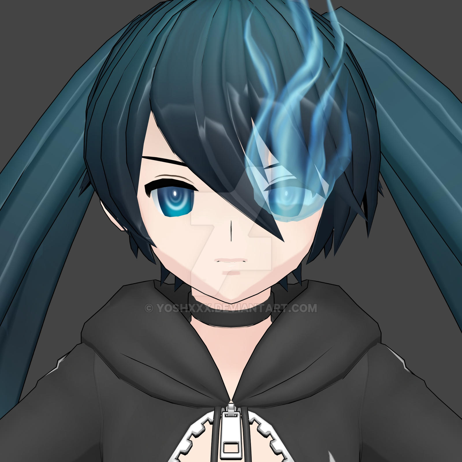 Rock Mmd Model MMD Black Rock Shooter by yoshxxx on DeviantArt