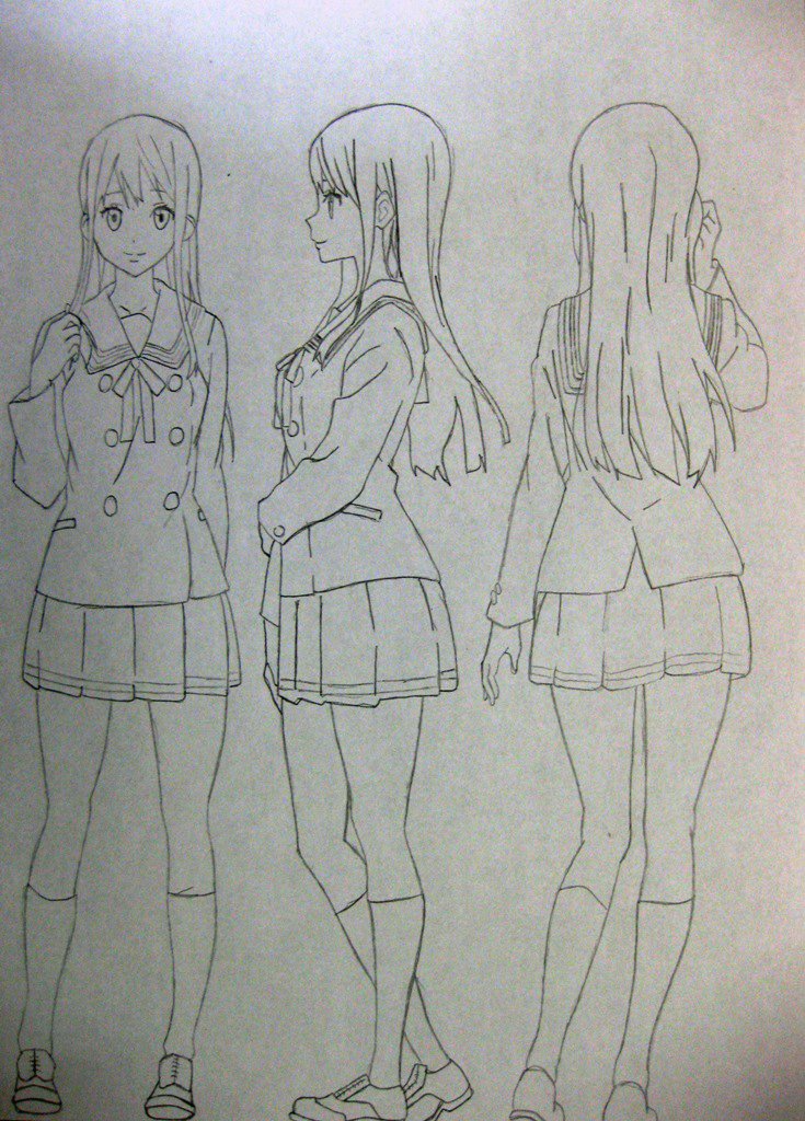Kyoukai No Kanata] Nase Mitsuki - Character Sheet by EvilCaio on DeviantArt