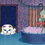 Poppy the Maltese Puppy drops by Squidward's House