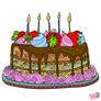 Cake with candles