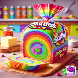 Skittles Rainbow Rye Bread