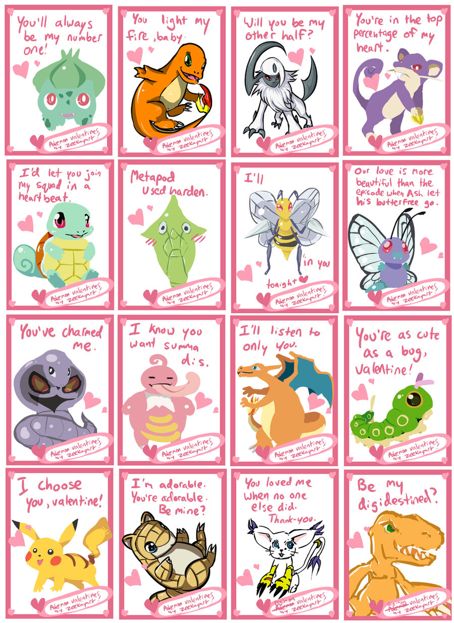 pokemon valentines