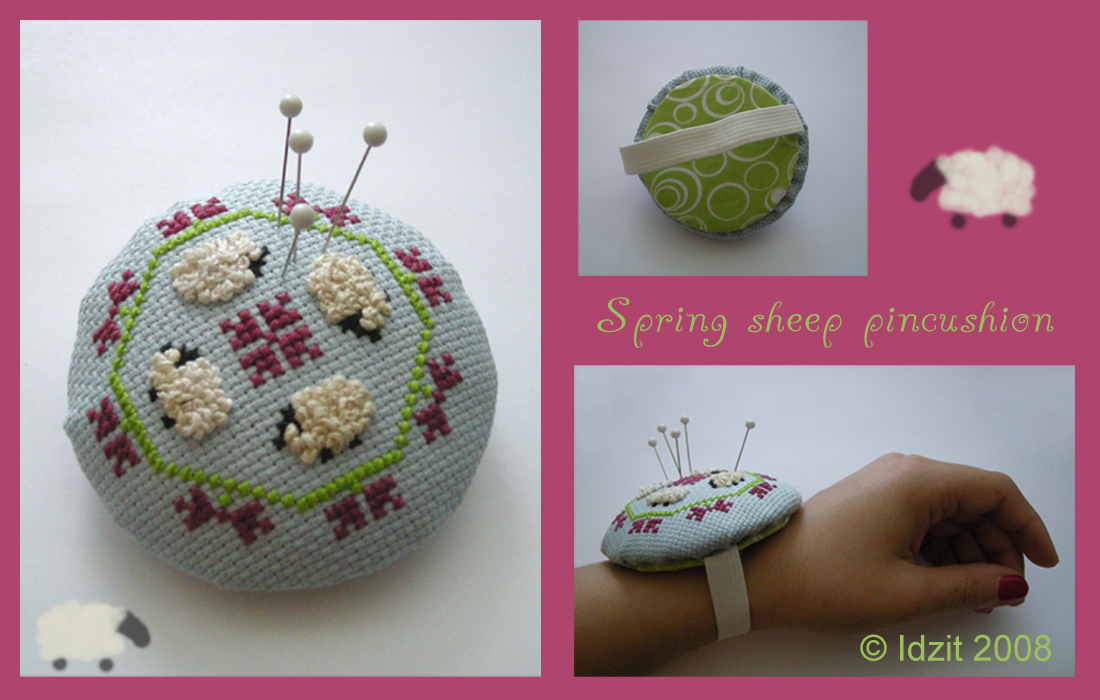 Spring sheep pincushion