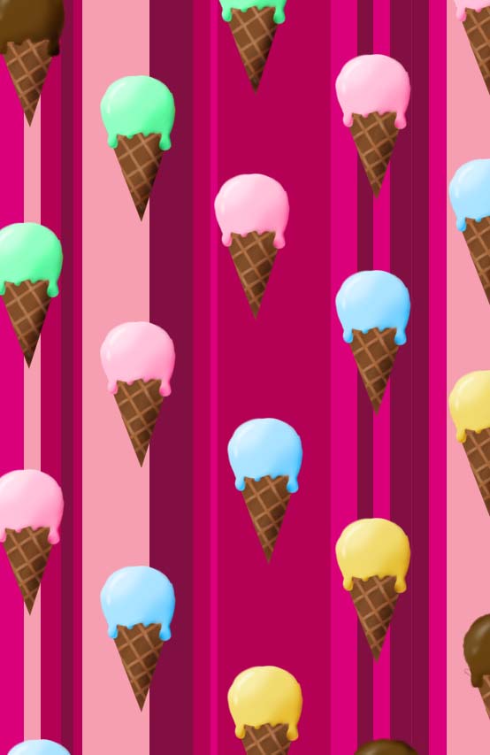 Floating Ice cream wallpaper .png by