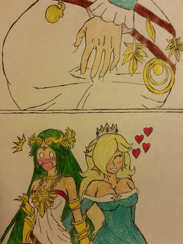 Rosalina X Palutena: Rear view Roll reversal.
