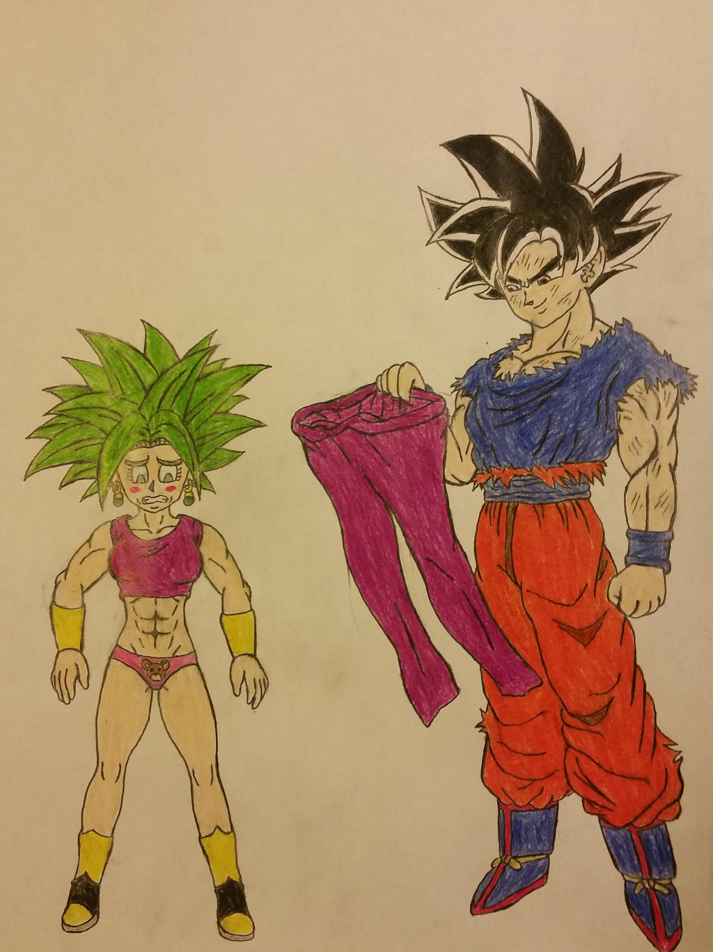 Goku vs Kefla (The Alternate Version) by dcb2art on DeviantArt