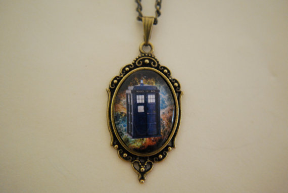 TARDIS Galaxy Necklace