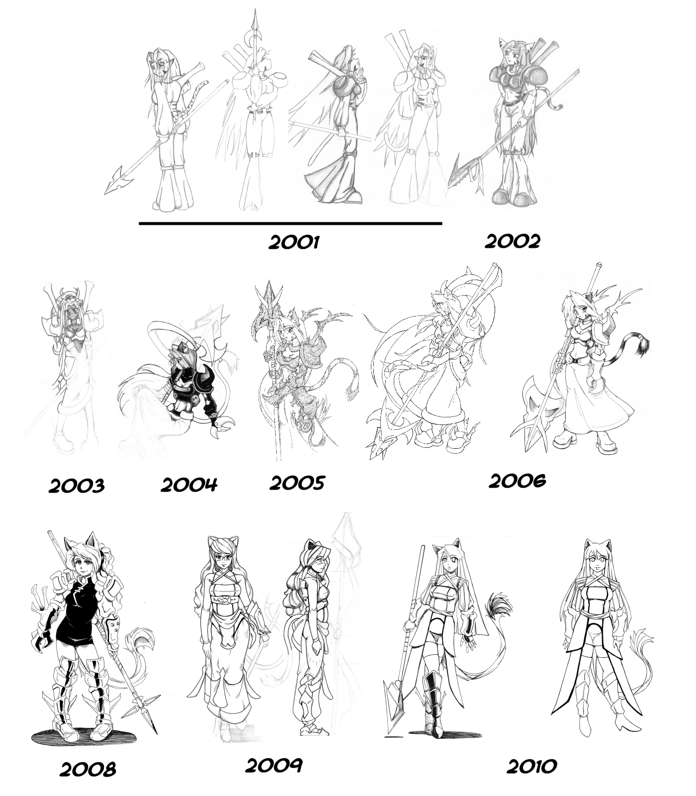 Aryssa over the years