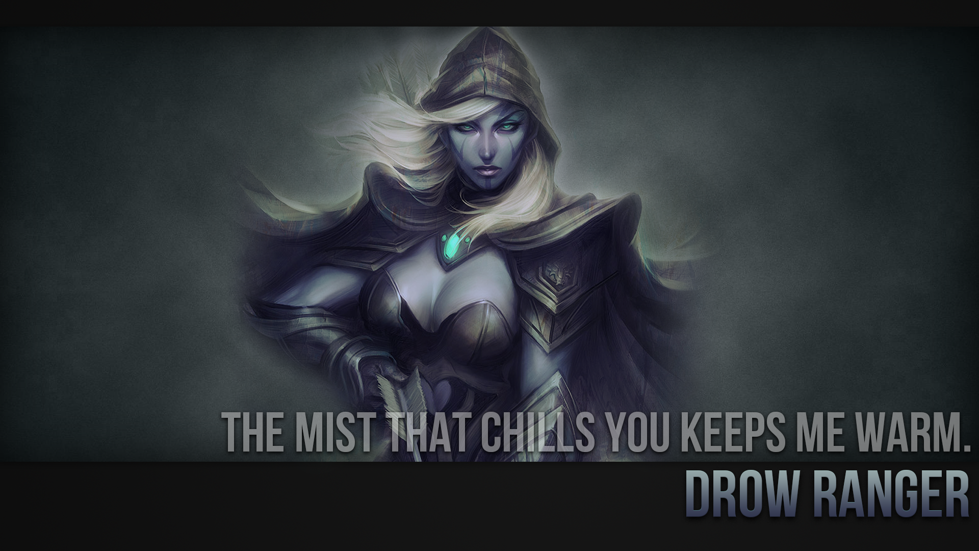 Drow Ranger Wallpaper by ImKB on DeviantArt Drow Ranger Wallpaper by ImKB on DeviantArt