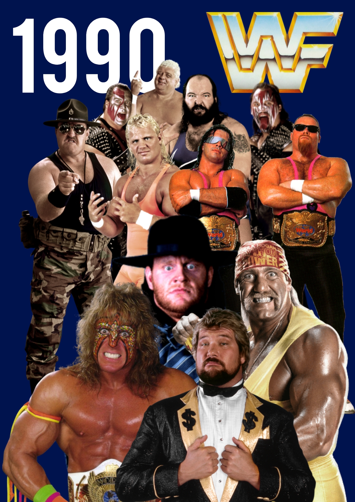 Wwe Roster 1990 WWF 1990: Hogan/Warrior, Undertaker debuts, etc. by burnsbrianwildcat87 ...
