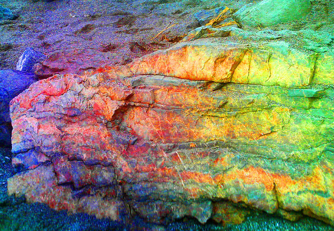 Rwinbow Rocks Rainbow Rock by MandyMcPebbleFace on DeviantArt