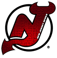 New Jersey Devils Crackle Glow Logo