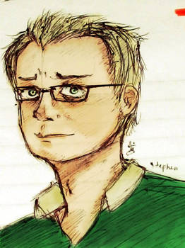 Stephen Merchant colored