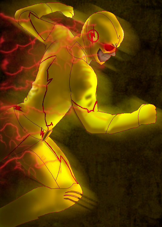 Флеш ш. Reverse Flash CW. Молнии обратного Флэша.