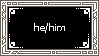 he/him pronouns