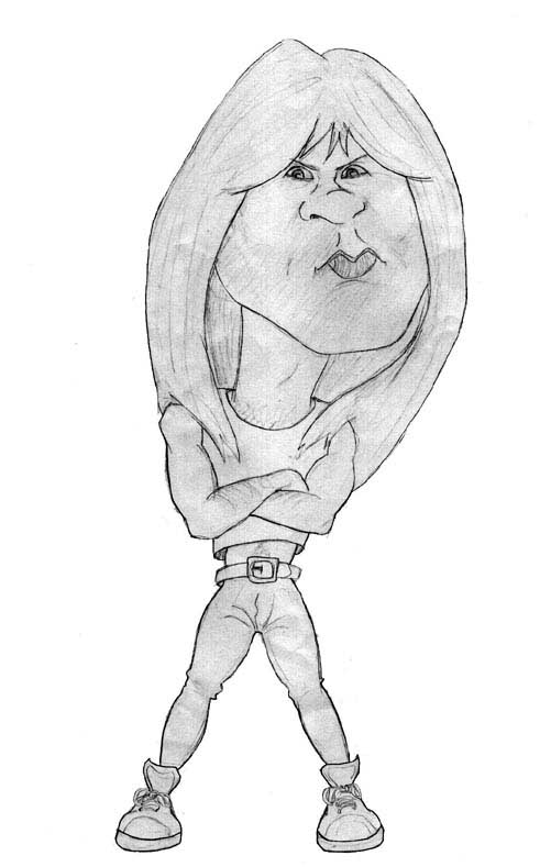 Bruce Dickinson caricature