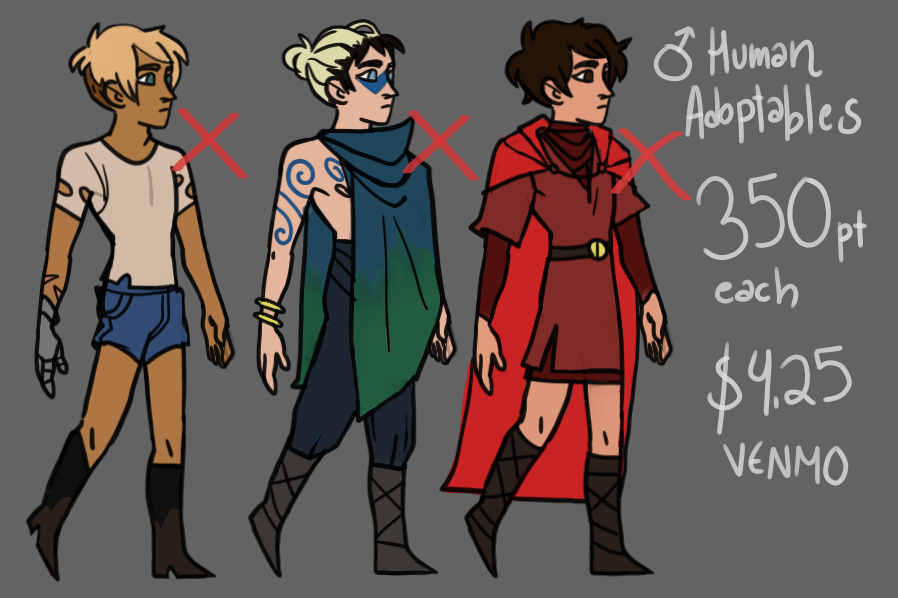 Male Adoptables Set -CLOSED-