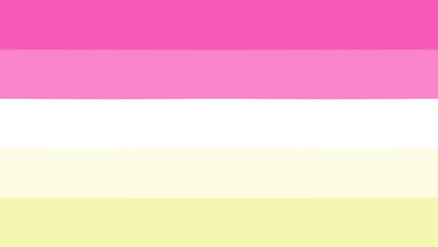 Nonbinary Lesbian Flag - 5 Stripe Version by BoBatsy on DeviantArt