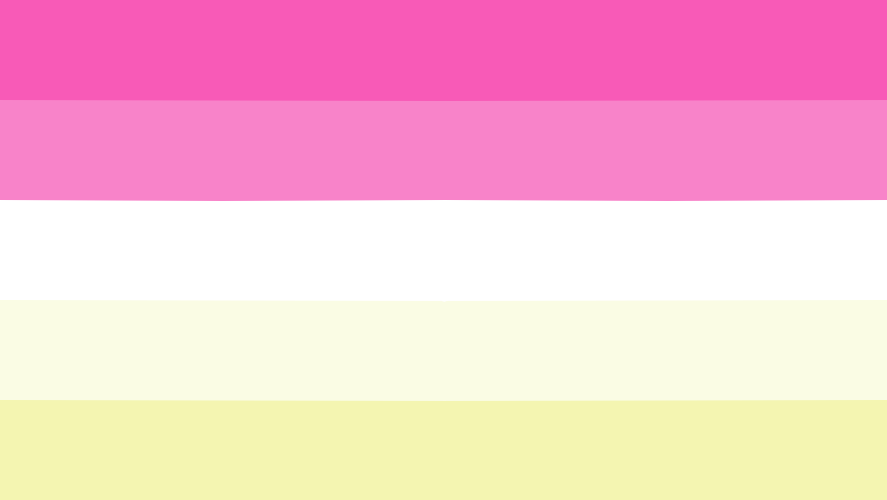 Nonbinary Lesbian Flag - 5 Stripe Version by BoBatsy on DeviantArt