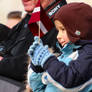 kid with Latvian flag