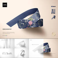 Ribbon Mockup Set