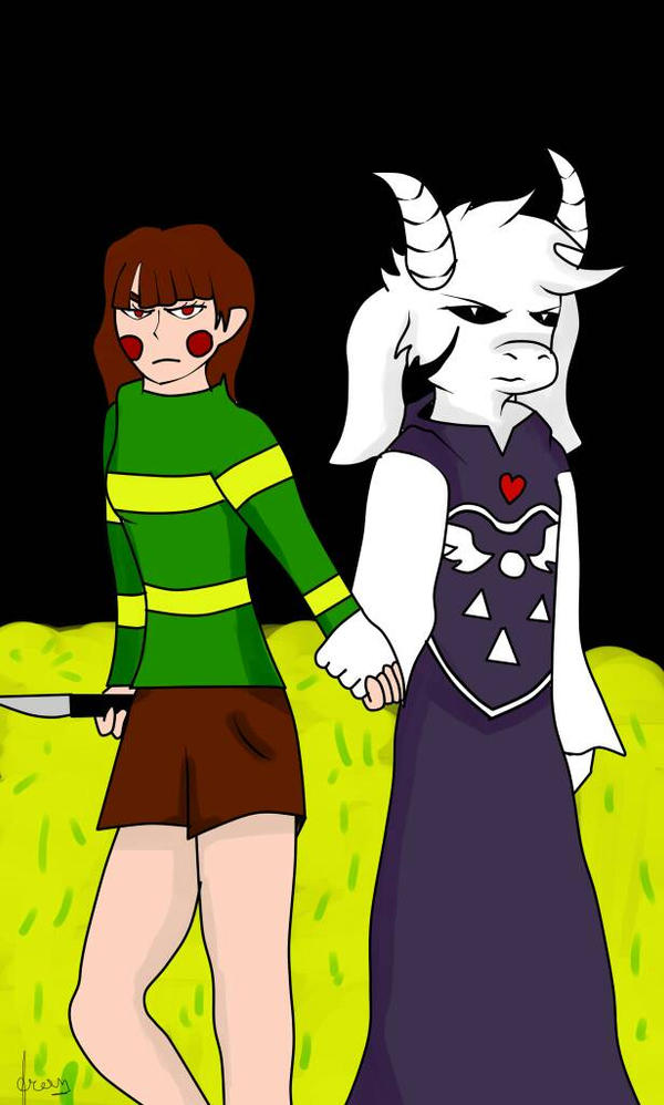 Asriel x Chara - undertale by francisvalentine123 on DeviantArt