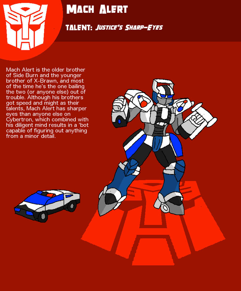 Autobot Academy - Mach Alert Profile by StonecrusherProd on DeviantArt
