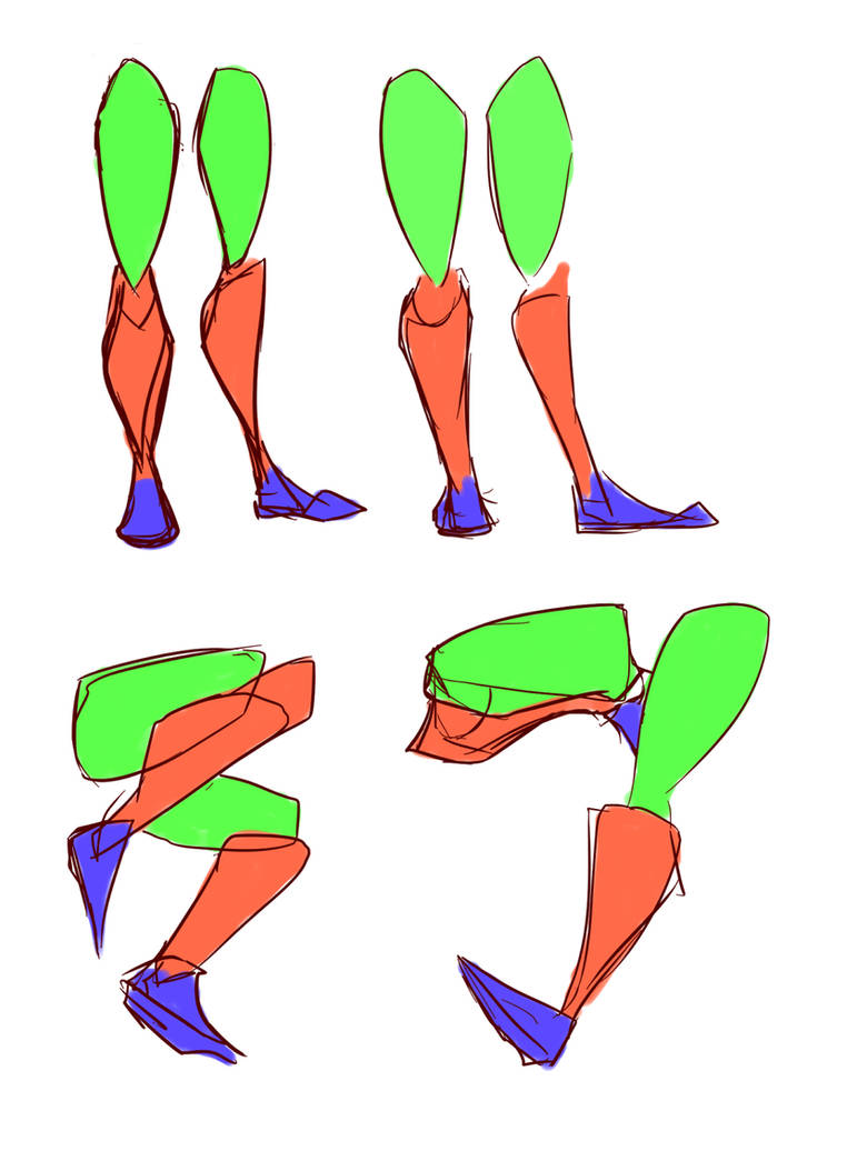 Simple Comic Leg Legs Simple Shapes Pt1 by lwyn on DeviantArt