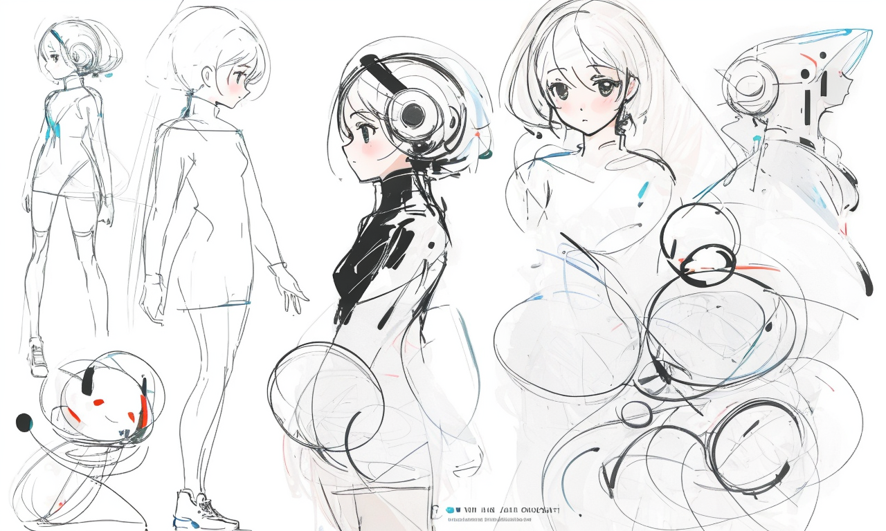 Sketch of an Anime Character Concept by AiArtQueen on DeviantArt