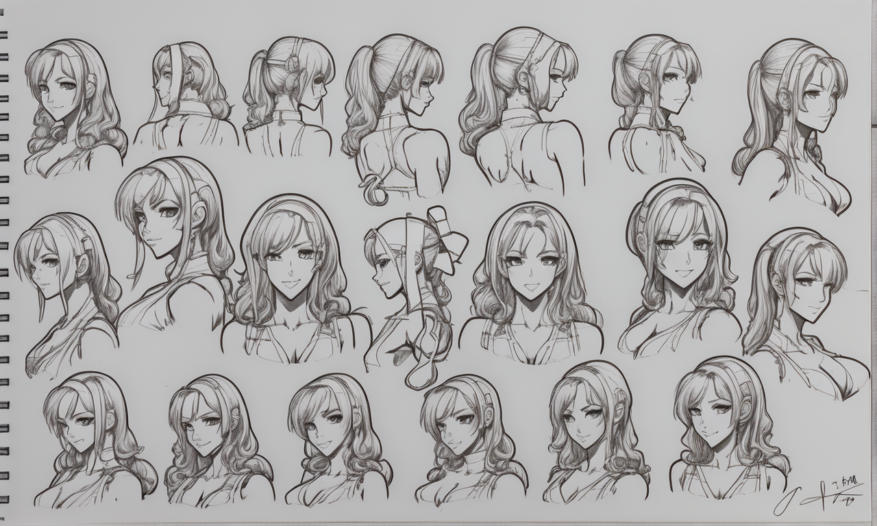 Sketch of an Anime Character Concept by AiArtQueen on DeviantArt