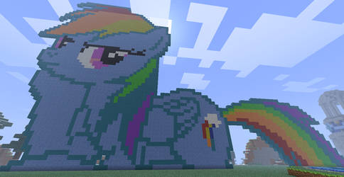 Rainbow Dash Pixel Art.