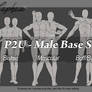 P2U - Male Base Set with 3 different body types